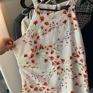 Flower high neck top